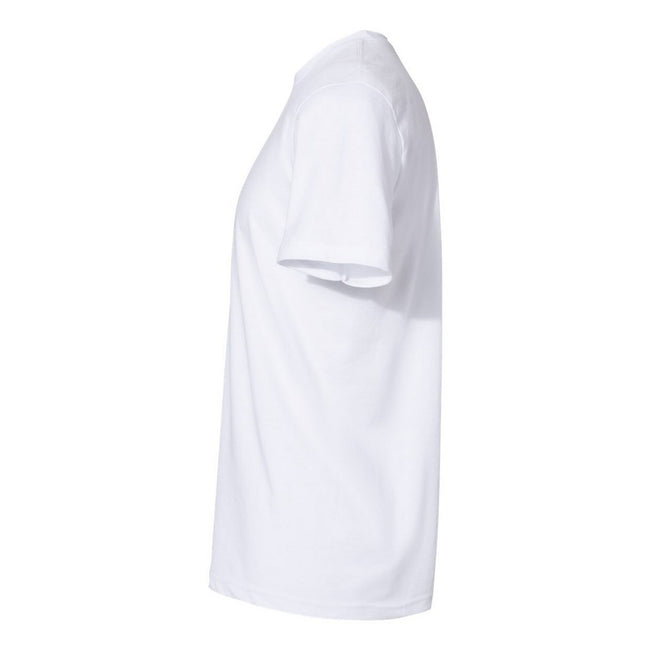 White - Side - Gildan Unisex Adult Softstyle CVC T-Shirt