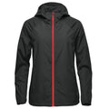 Black-Red - Front - Stormtech Womens-Ladies Pacifica Lightweight Jacket
