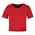 City Red - Front - Build Your Brand Womens-Ladies Crop Top