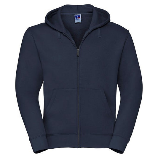 French Navy - Front - Russell Mens Authentic Full Zip Hoodie