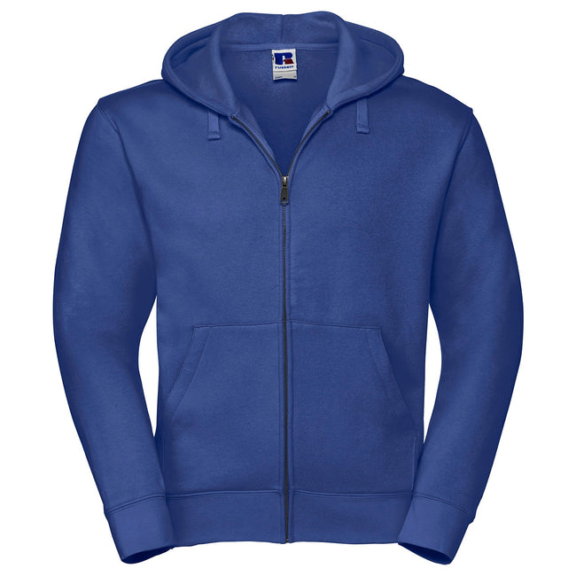 Bright Royal Blue - Front - Russell Mens Authentic Full Zip Hoodie