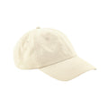 Natural - Front - Beechfield Unisex Adult 6 Panel Organic Cotton Baseball Cap