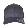 Heather-Navy - Back - Flexfit Unisex Adult Trucker Cap