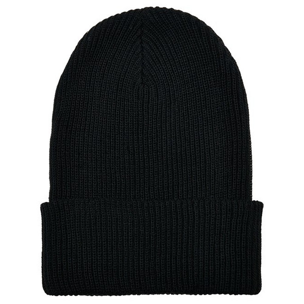 Black - Front - Flexfit Unisex Adult Knitted Recycled Yarn Beanie