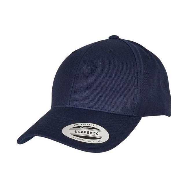 Navy - Front - Flexfit Unisex Adult Premium Snapback Cap
