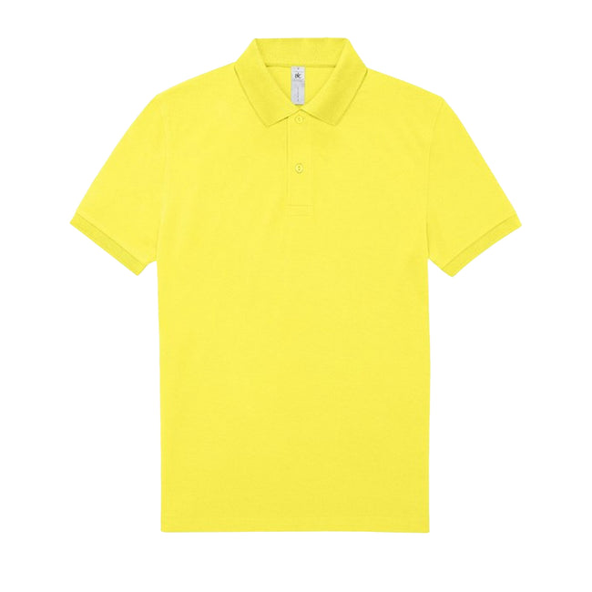 Solar Yellow - Front - B&C Mens Polo Shirt