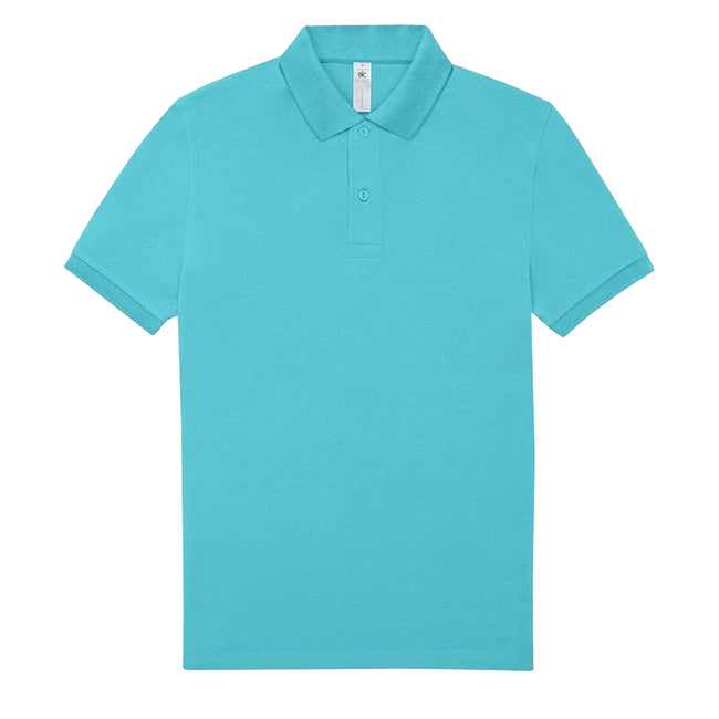 Meta Turquoise - Front - B&C Mens Polo Shirt