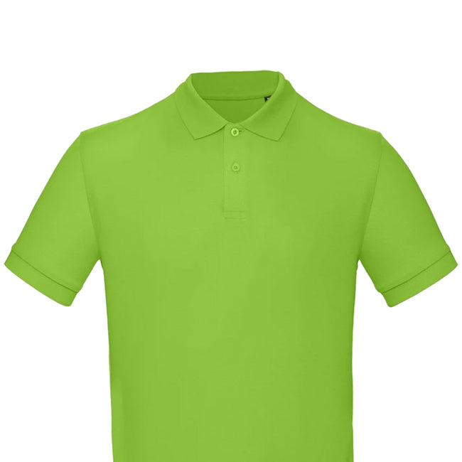 Lime - Side - B&C Mens Polo Shirt
