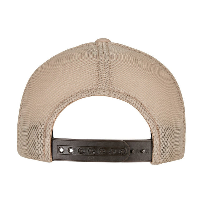 Khaki - Back - Flexfit Unisex Adult 110 Ripstop Trucker Cap
