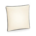 Natural-Black - Front - Westford Mill Cotton Piped Cushion Cover