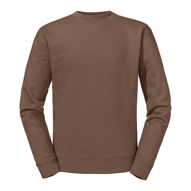 Mocha - Front - Russell Mens Set-in Sweatshirt