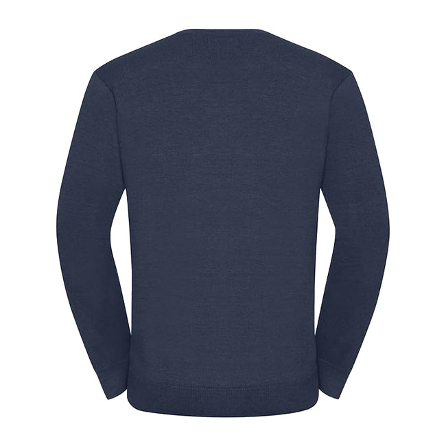 French Navy - Back - Russell Mens Set-in Sweatshirt