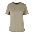 Pale Olive - Front - Build Your Brand Womens-Ladies Oversized T-Shirt