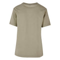 Pale Olive - Back - Build Your Brand Womens-Ladies Oversized T-Shirt