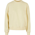 Soft Yellow - Front - Build Your Brand Womens-Ladies Oversized Sweatshirt
