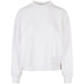 White - Front - Build Your Brand Womens-Ladies Oversized Sweatshirt