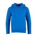 Intense Blue - Front - Build Your Brand Childrens-Kids Basic Organic Hoodie