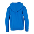 Intense Blue - Back - Build Your Brand Childrens-Kids Basic Organic Hoodie