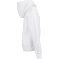 White - Side - Build Your Brand Childrens-Kids Basic Organic Hoodie