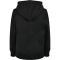 Black - Back - Build Your Brand Childrens-Kids Basic Organic Hoodie