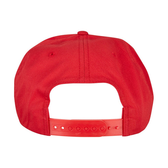 Red - Back - Flexfit Unisex Adult Classic Poplin Golf Cap