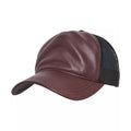Maroon-Black - Front - Flexfit Unisex Adult Trucker Cap