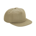Desert Sand - Front - Beechfield 5 Panel Organic Cotton Cap