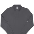 Dark Grey - Back - B&C Mens My Long-Sleeved Polo Shirt