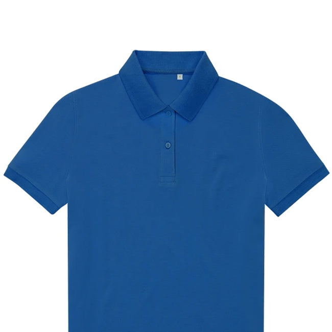 Royal Blue - Back - B&C Womens-Ladies My Eco Polo Shirt