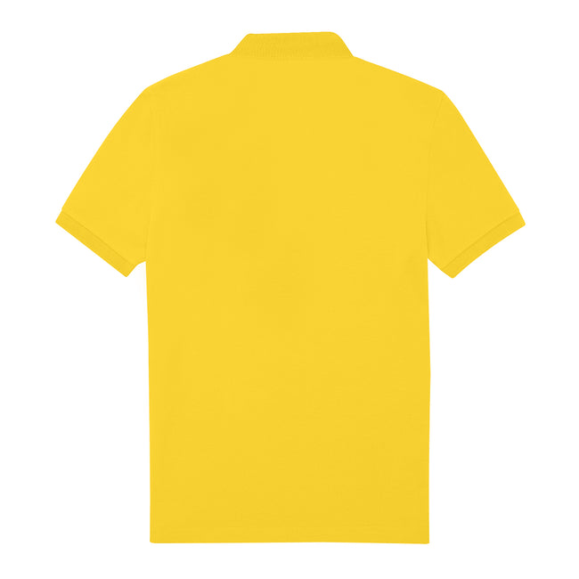 Pop Yellow - Back - B&C Womens-Ladies My Eco Polo Shirt