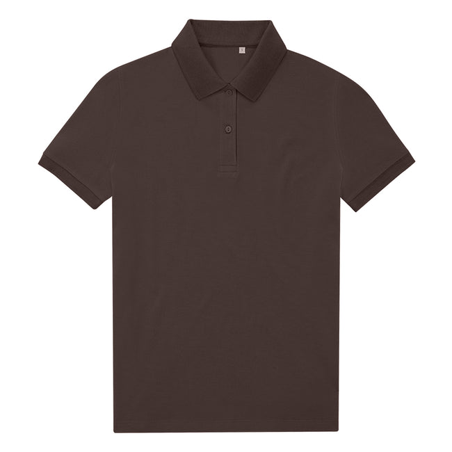 Roasted Coffee - Front - B&C Womens-Ladies My Eco Polo Shirt