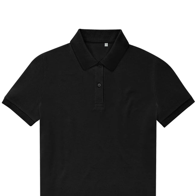 Black - Back - B&C Womens-Ladies My Eco Polo Shirt
