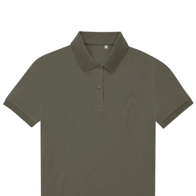 Camo Green - Back - B&C Womens-Ladies My Eco Polo Shirt
