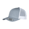 Heather-White - Front - Flexfit Unisex Adult Retro Two Tone Trucker Cap