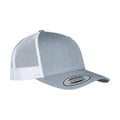 Heather-White - Back - Flexfit Unisex Adult Retro Two Tone Trucker Cap