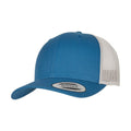 Steel Blue-Silver - Front - Flexfit Unisex Adult Retro Two Tone Trucker Cap
