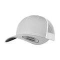 Silver-White - Front - Flexfit Unisex Adult Retro Two Tone Trucker Cap