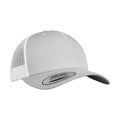Silver-White - Back - Flexfit Unisex Adult Retro Two Tone Trucker Cap