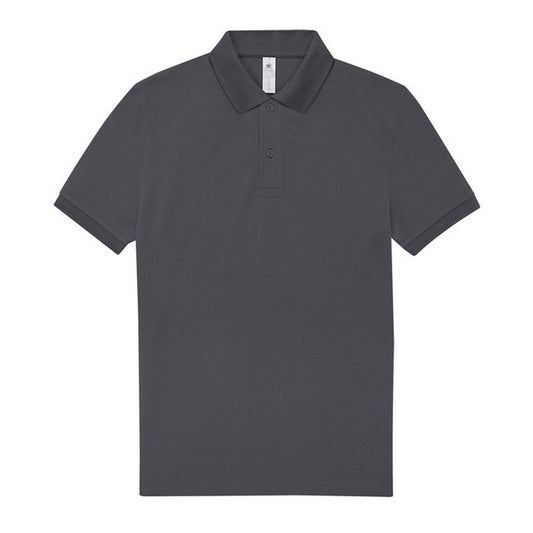 Dark Grey - Front - B&C Mens My Polo Shirt