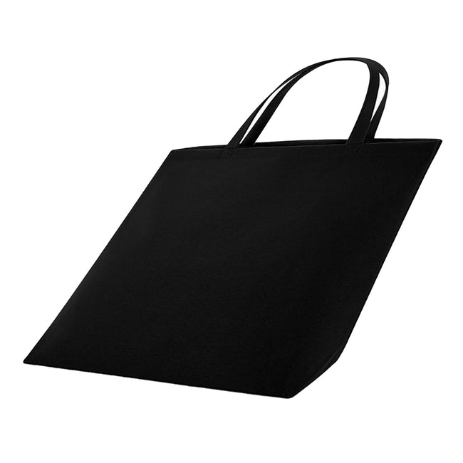Black - Back - Bagbase Felt Shopper