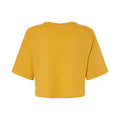 Mustard - Back - Bella + Canvas Womens-Ladies Jersey Crop T-Shirt