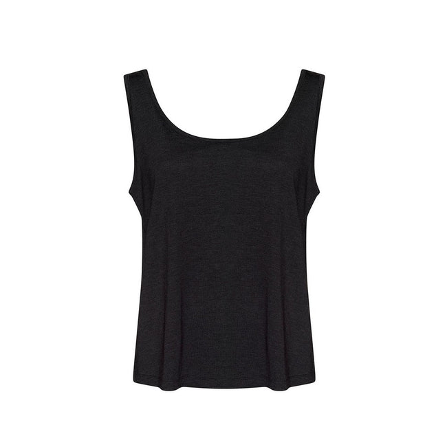 Black Heather - Front - Awdis Womens-Ladies Tank Top