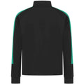 Black-Emerald - Back - Finden & Hales Childrens-Kids Knitted Track Top