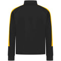 Black-Gold - Back - Finden & Hales Childrens-Kids Knitted Track Top