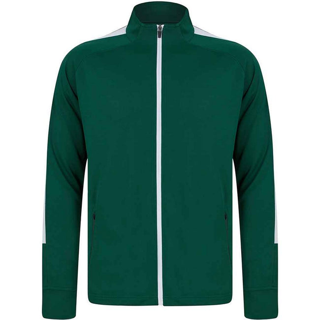 Bottle-White - Front - Finden & Hales Childrens-Kids Knitted Track Top