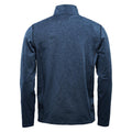 Dark Navy Heather - Back - Stormtech Mens Treeline Quarter Zip Fleece Top