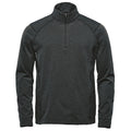 Black Heather - Front - Stormtech Mens Treeline Quarter Zip Fleece Top