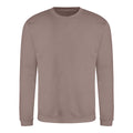 Mocha Brown - Back - Awdis Unisex Adult Soft Touch Sweatshirt