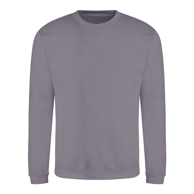 Dusty Lilac - Front - Awdis Unisex Adult Soft Touch Sweatshirt