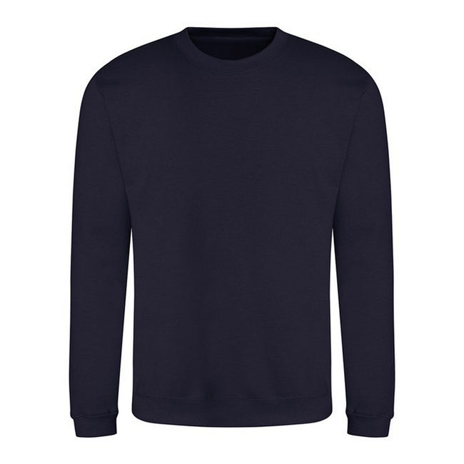 French Navy - Front - Awdis Unisex Adult Soft Touch Sweatshirt